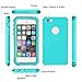 EFFUN Waterproof iPhone 5/5S/SE Case, IP68 Certified Waterproof Dustproof Snowproof Shockproof Case Cover Fully Sealed Underwater Cover with Built-in Screen Protector for iPhone 5/5S/SE Aqua Blue