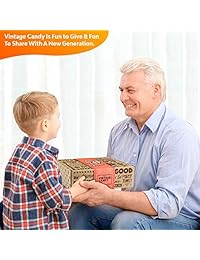 Caja de regalo VINTAGE CANDY CO.70TH BIRTHDAY RETRO CANDY – 1949 Decenio, Nostálgica Infantil Candies – divertido Gag cesta de regalo para Milestone SEVENTIETH cumpleaños – perfecto para hombre o mujer Turning 70 años de edad