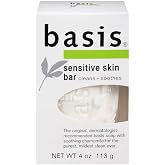 Basis Sensitive Skin Cleansing Bar, 4 oz (Quantity of 6)