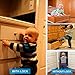 Baby Proofing Safety Cabinet Locks - Vkania 16 Pack Kids Drawer Latches with Strong Adhesive - No Tools|No Drilling |No Magnetic-Optional Screws