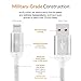 Tenfly Upgrade 3ft/1M LED Flash Slowly Breathe Glow in Dark Lightning Cable Charging Cords & Sync USB Data Cables for iOS