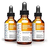 Vitamin C Serum 3-Pack - Anti Aging Swiss Skin Care Formula with Hyaluronic Acid, Vitamin A and E - Facial Moisturizer & Wrinkle Tightening - Collagen Rejuvenating & Firming - For Men and Women - 3oz