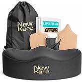 Newkare BBL Pillow After Surgery for Sitting – Brazilian Butt Lift Recovery Kit with Lipo Foam, Abdominal Board, Lumbar Molder & BBL Urinal – Post BBL Sitting Cushion for Chair & Car