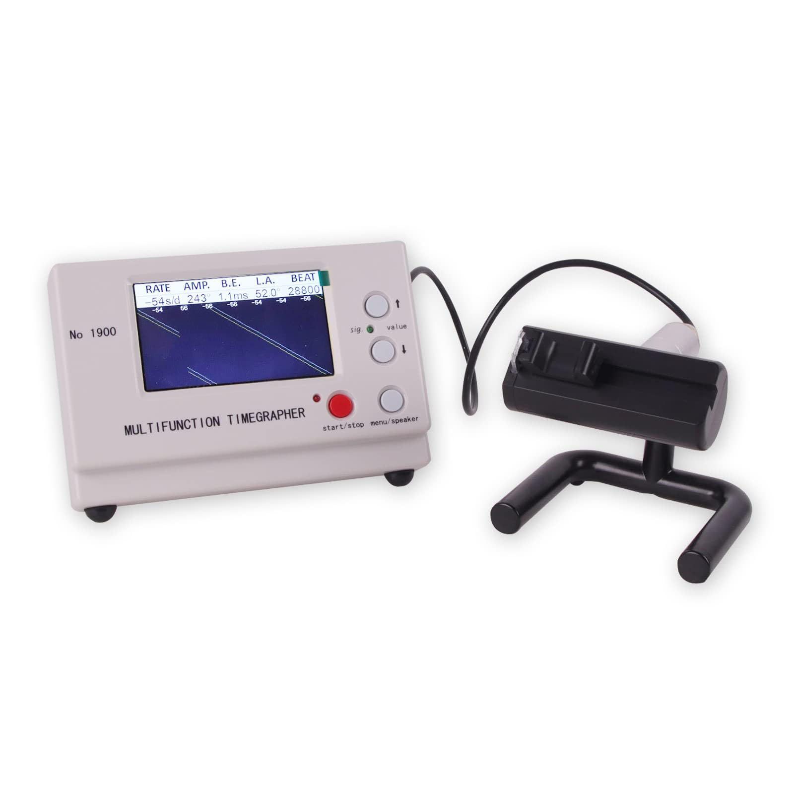 SWANSOFT Timegrapher No.1900, Multifunctional Watch Tester, Watch Timing Machine for Watchmaker, Watch Calibration Tool with LCD Screen