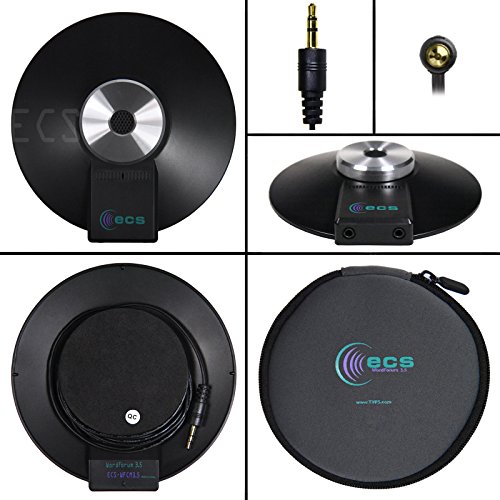 ECS WordForum 3.5mm TRS 360° Omnidirectional Stereo Conference Microphone for PC - with Daisy Chain Option | Condenser Mic for Teleconferencing - 1 Pack - Thumbnail 7