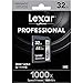 Lexar 32GB Professional 1000x SDHC Class 10 UHS-II Memory Card 3-Pack Bundle
