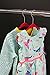 Kids Velvet Hangers - 50-Pack Pink Velvet Hangers, Ultra Thin Non-Slip Junior Hangers for Children Clothes, Space Saving