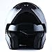 1Storm Motorcycle Street Bike Modular/Flip up Dual Visor Sun Shield Full Face Helmet Glossy Black