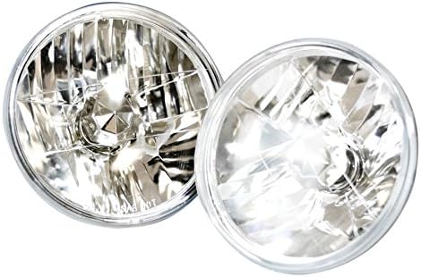 150003 Crystal Series Clear/Chrome Sealed Beam Headlight Conversion Light (5-Inch)