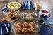 Pyrex Easy Grab 19-Piece Glass Bakeware Set with Blue Lids