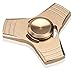 Fidget Spinner High Speed Aluminum Bearing Finger spinner Hand spinners fidget Toy for Adults Kids for Relieving Stress Anxiety ADHD Focus Boredom (Gold, Three Leaves)