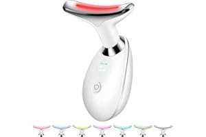 PIEGRICDIAT 7 Color Light Based Multifunctional Facial Massager, Face Massager Tool for Skin Care at Home, White