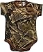 TrailCrest by Treel Newborn Baby Boy Girl Infant Undershirt- Short Sleeve Romper Bodysuit Camo Jumpsuit, 6 Months, Camo