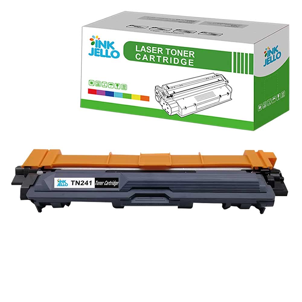 Inkjello Toner Cartridge For Printer, Compatible with Brother DCP-9015CDW DCP-9020CDW HL-3140CW HL-3150CDW HL-3170CDW MFC-9140CDN MFC-9330CDW MFC-9340CDW TN241/TN242-BK (Black, 1-Pack)