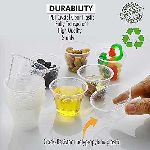 1 Oz Measuring Cups for Epoxy Resin Mixing disposable Plastic (Bulk