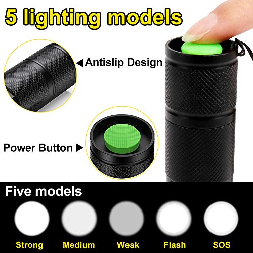 Tesinll LED Flashlight, Rechargeable(18650 Battery Included) Zoomable 1200 Lumens 5 Lighting Modes for Camping, Hiking, Travelling, Night