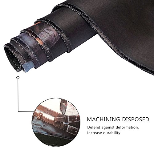 Large Gaming Mouse Pad, Imegny Extended Keyboard & Mouse Mat with Stitched Edges + Non-Slip Rubber Base - Thumbnail 5