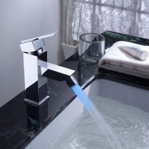Lightinthebox Sprinkle Color Changing Led Bathroom Sink Faucet