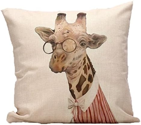 Cushion Covers 18" X 18", AODOB Cotton Linen Decorative Throw Pillow Case Square Cushion Cover