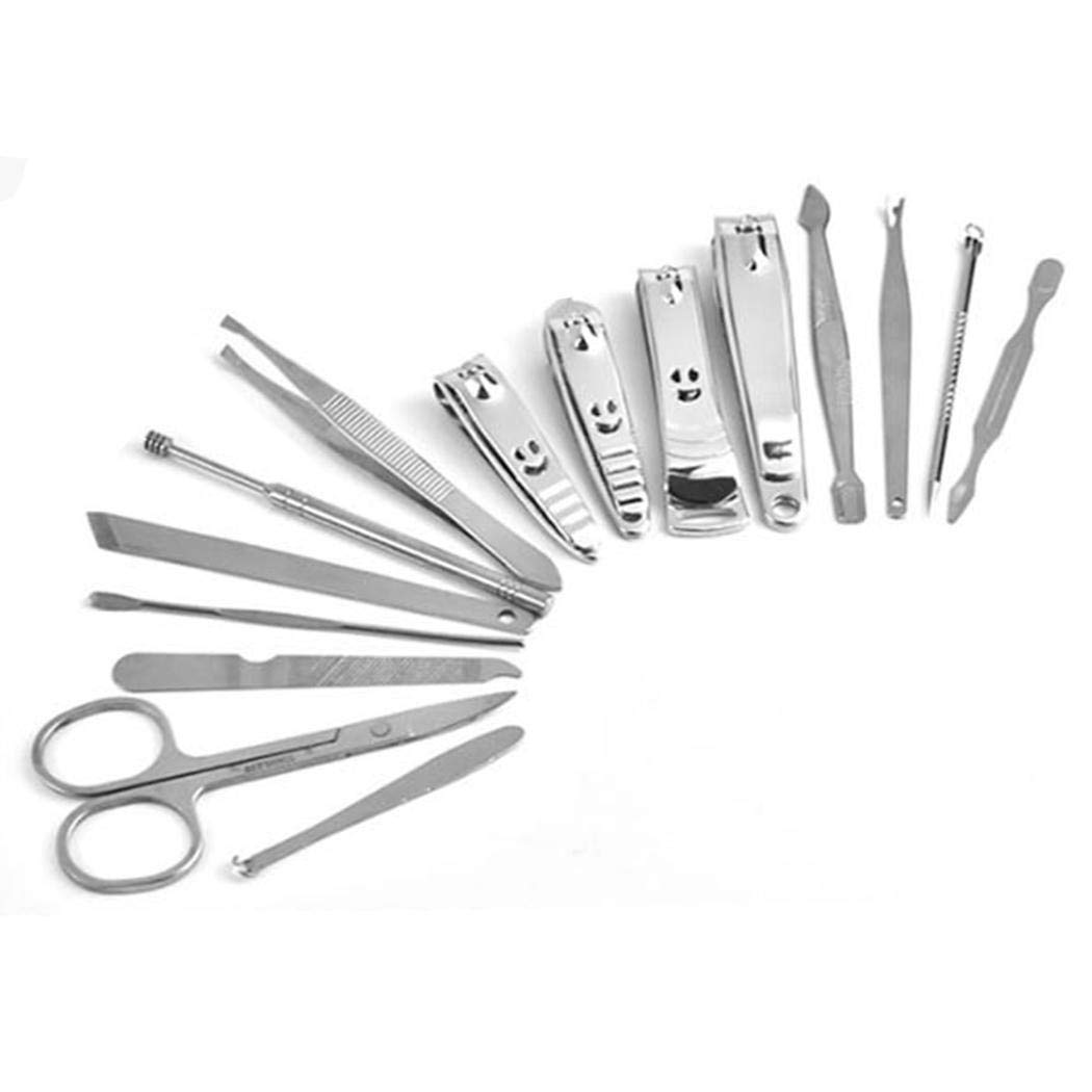 Zimrio Coupe-ongles en acier inoxydable Outils de manucure utiles 15pcs Accessoires de décoration pour nail art