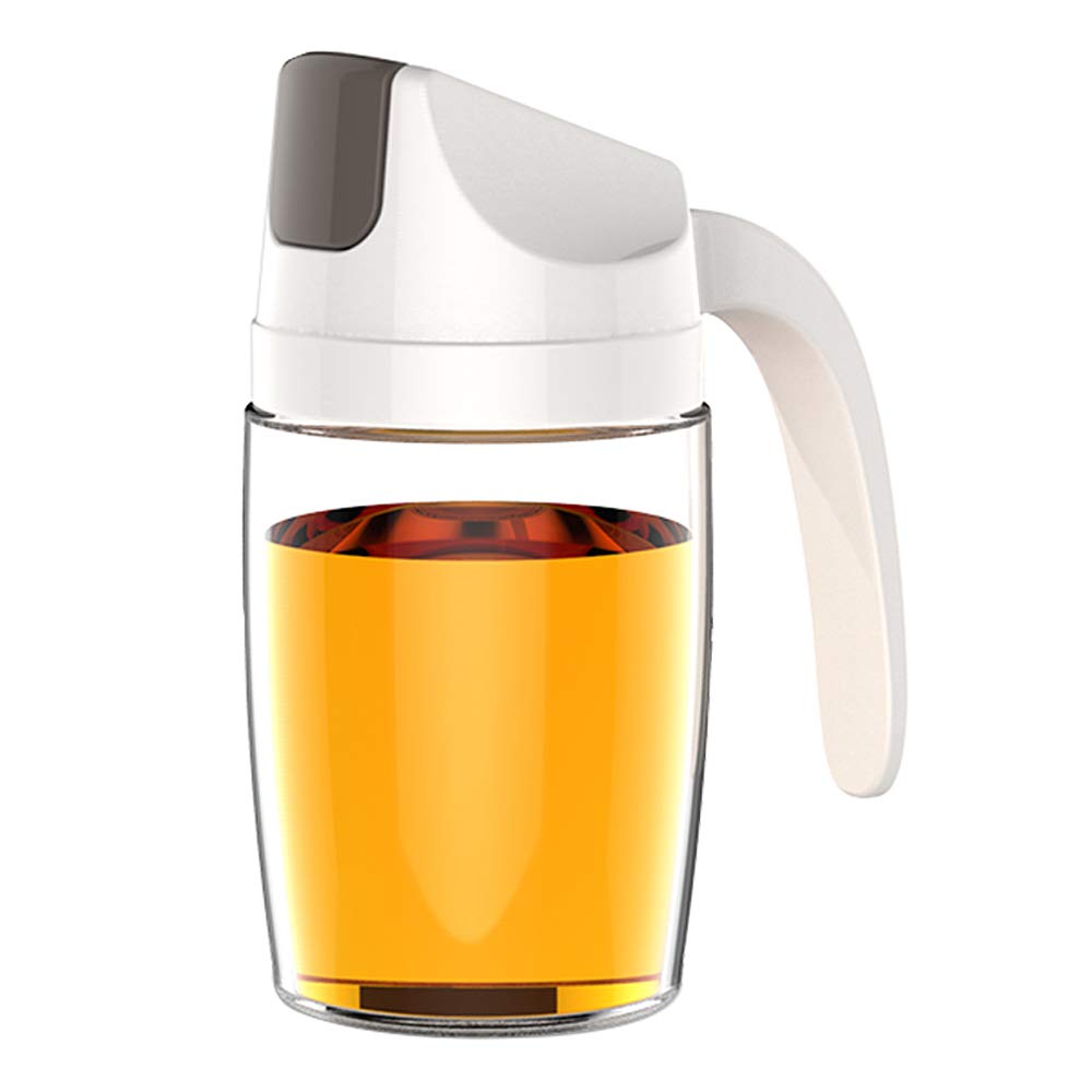Entemah Olive Oil Dispenser Bottle, 300ML Oil Can Leakproof Condiment Container