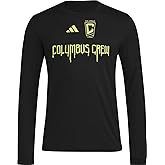Adidas Mens Columbus Crew Pre-Game Long Sleeve T-Shirt
