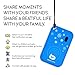 Bluetooth Tracker Device Tag - Key Finder Phone Finder, Ping at Last Location with Spare Battery & Water Resistant Smart Case [iOS/Android Compatible] - Black