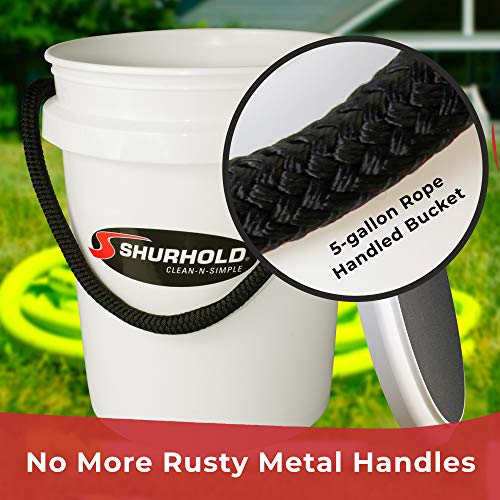 Deluxe One Bucket System, 5 Gallon Bucket with Black Rope Handle