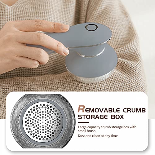 Moyidea Fabric Shaver, Portable Electric Lint Remover with 3 Extra Replaceable Blades, Effective Lint Shaver for Clothing Furniture Carpet Lint Balls Bobbles, Battery Operated Pill Fuzz Remover