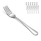 SANTUO Dessert Forks Set - 12-piece Stainless Steel