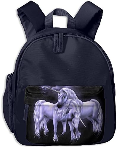 Unicorn Kid's Shoulder Backpack Backpack For Teens Boys Girls Students Navy