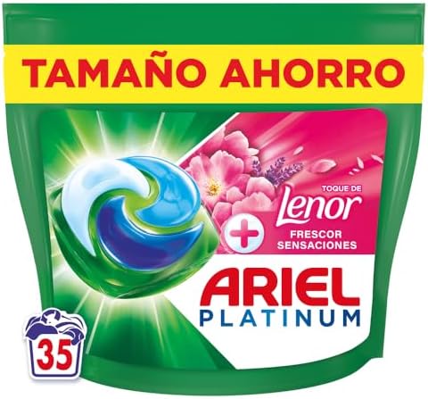 PODs Platinum, Detergente Líquido En Cápsulas Frescor Sensaciones Cápsulas, 35 Lavados