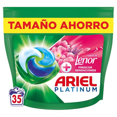 PODs Platinum, Detergente Líquido En Cápsulas Frescor Sensaciones Cápsulas, 35 Lavados