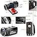 Digital Camcorder with IR Night Vision, WEILIANTE Full HD Digital Video Camera 24.0Mega Pixels 18X Digital Zoom (Two Batteries Included)