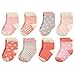 Hudson Baby baby boys Cotton Rich Newborn and Terry Casual Socks, Hearts, 0-6 Months US