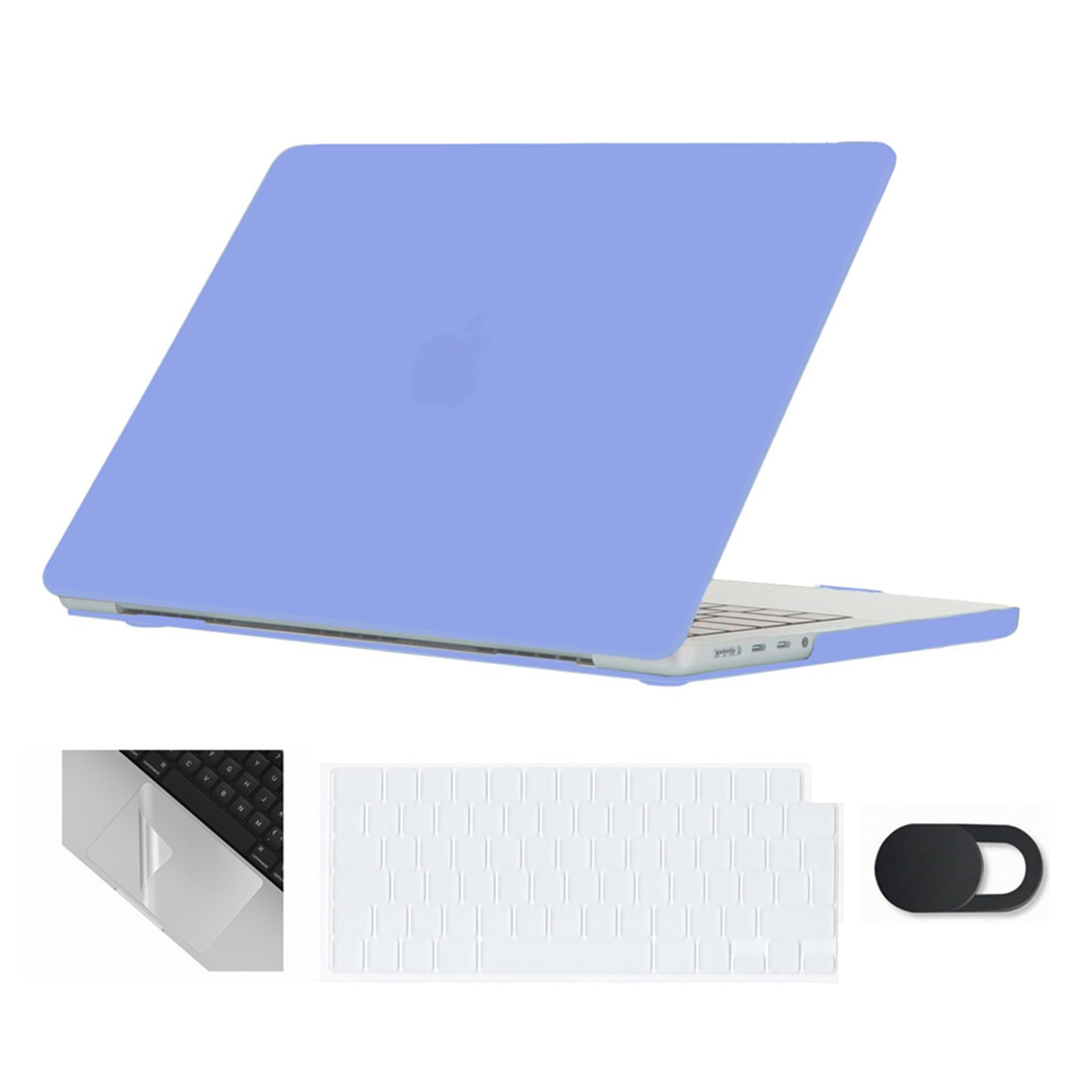 Se7enline Compatible with 2024 2023 2022 2021 MacBook Pro 16 inch Case Hard Shell Cover for A2991 A3403 A2780 A2485 M4 M3 M2 M1 & Keyboard Skin & Touchpad Protector & Webcam Cover,Serenity Blue