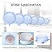 IKain Fik Silicone Stretch Lids Reusable Covers, Superior for Keeping Food Fresh, Durable and Expandable to Fit Various Sizes and Shapes of Containers, Blue
