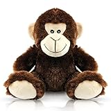 EpicKids Stuffed Monkey - Plush Animal That's Suitable for Babies and Children - 7 Inches