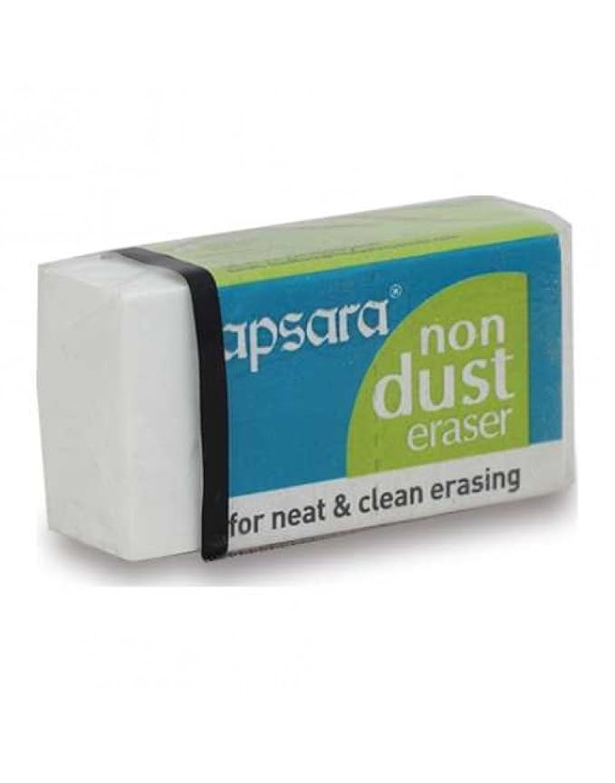 Apsara Non Dust Eraser White Office Products