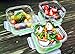 Kinetic GoGreen Square Glass Food Storage - 17 oz - 3 pc