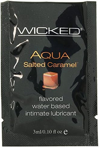 Aqua Salted Caramel Flavored Lube in .10oz/3ml