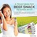 Paleovalley 100% Grass Fed Garlic Summer Sausage Beef Sticks - Delicious Gluten Free Beef Snack - High Protein Keto Friendly