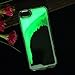 Appmax Cool Liquid Case Special Luminous Powder Glow in the Dark Quicksand Liquid Transparent Hard Phone Case for Iphone 5/iphone 5s (Green)