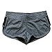 LETSQK Women's Sexy Yoga Booty Pilates Terry Running Sports Shorts Grey S