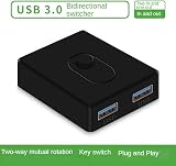 Dawafit USB 3.0 KVM Switch 2 Port USB Hub PC Laptop Keyboard Mouse view 4