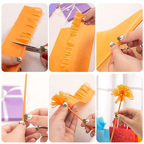 TOXOY 360 Sheets Assorted Colored Tissue Paper, Tissue Paper for Gift Bags Art Tissue Paper Bulk for Gift Wrapping Crafts Wedding Birthday Party