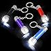 Mini LED Flashlights Keychain 24 Pack Assorted Colors - 2.5 Inches Mini Plastic Pocket Torch - 5-Bulb LED Keyring For Camping, Kids, Party Favor, Goody Bag Filler, Gift, Prize, Pocket Size - By Kidsco