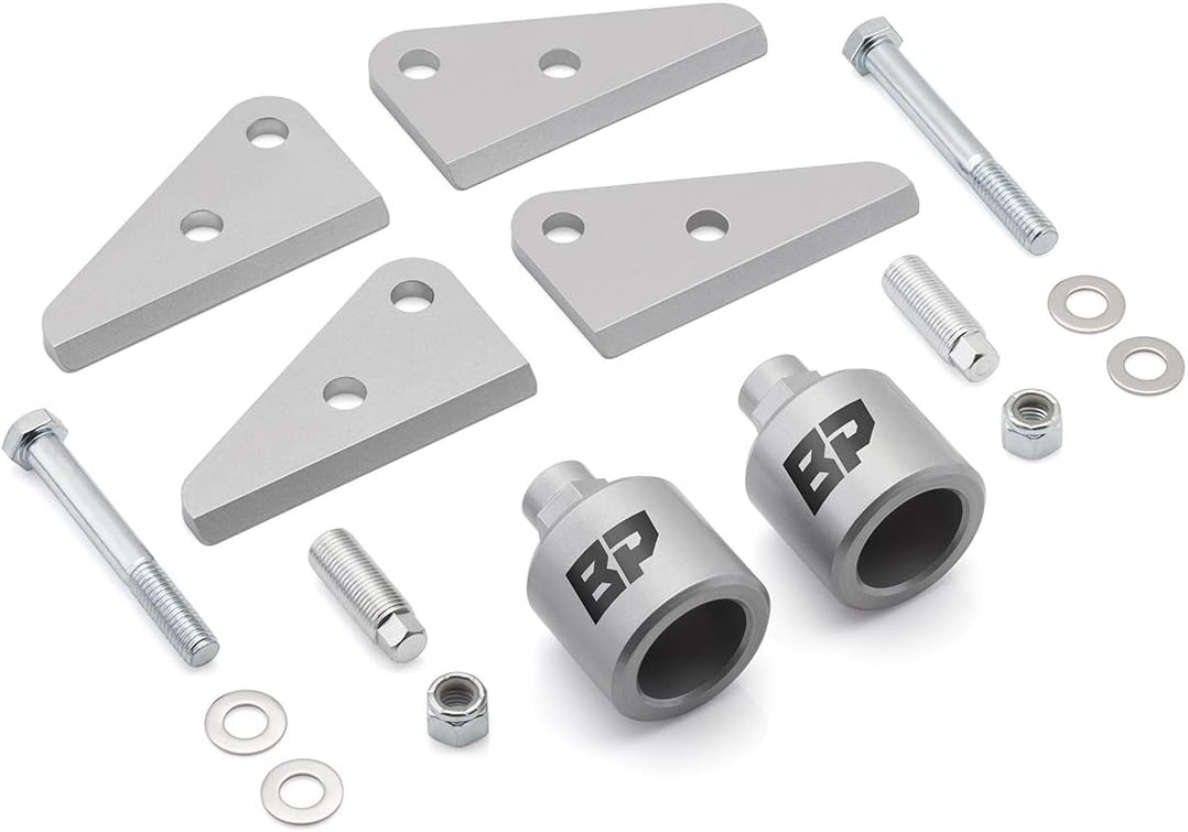 BlackPath - Fits Polaris 2" Front + Rear Lift Kit For 2005-2008 Ranger 500 + 700 ATV Suspension Lift (Silver) T6 Billet