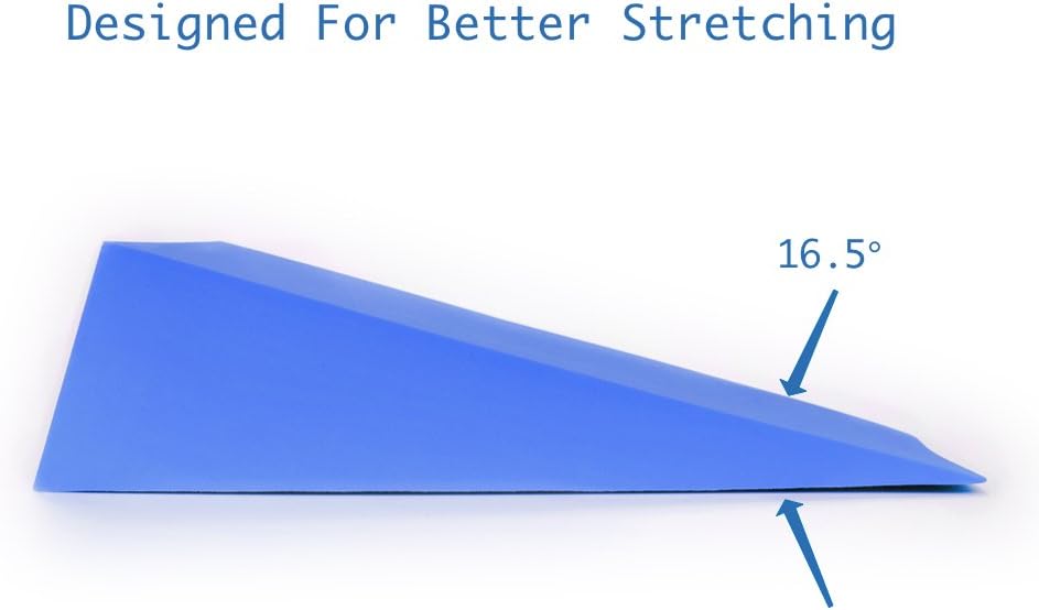 StrongTek 13" Large Yoga Foam Wedge, Slant Board, Calf Stretcher, Improve Lower Leg Strength, Stability, Incline Wedge, Knee Pad, Back Support, Footrest Cushion, Physical Therapy, One Pair : Sports & Outdoors