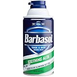 Barbasol Soothing Aloe Thick and Rich Shaving Cream for Men, 10 oz (Pack of 6)
